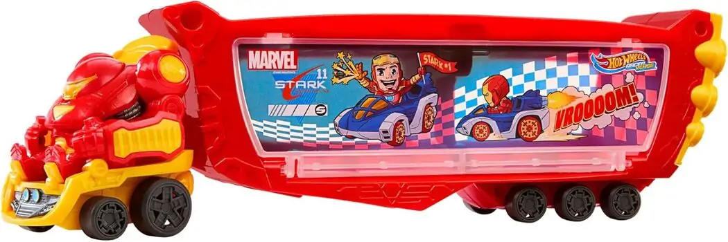 Hot Wheels HRY02 RacerVerse Marvel Hulkbuster Hauler - ჰოთ ვილსის მანქანების ნაკრები, 2 image