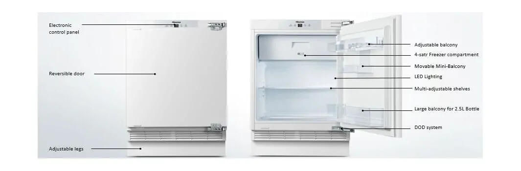 მაცივარი Hisense RS-16DRQ, 2 image
