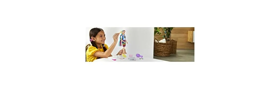 Barbie Leopard Rainbow Hair Doll GRN81 ბარბის თოჯინა აქსესუარებით, 3 image
