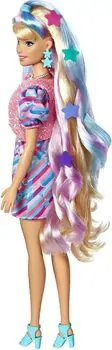 Barbie Totally Hair Star HCM88 ბარბის თოჯინა აქსესუარებით, 6 image