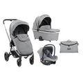 KikkaBoo Vicenza Premium Grey 4in1 საბავშვო ეტლის კომპლექტი