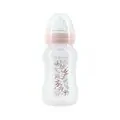 KikkaBoo-ს ახალშობილის ბოთლი Anti-colic feeding bottle 330ml Tropical leaves Pink