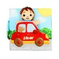 Jollybaby-ის ახალშობილის განსავითარებელი სათამაშო წიგნი J8149-4 Educational soft book Junior Driver
