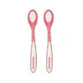 KikkaBoo-ს ჩვილის თერმო კოვზი Heat sensing spoons Boo 2pcs Pink