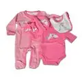 Cangaroo-ს ახალშობილის ბოდეს ნაკრები Newborn set 5 pcs The one Girl
