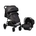 Cangaroo Sindy Black 2in1 საბავშვო ეტლის კომპლექტი