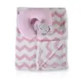Cangaroo-ს ახალშობილის პლედი Baby Blanket 90/75 cm with a pillow Sammy pink