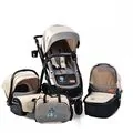 Cangaroo Stefanie Beige 4in1 საბავშვო ეტლის კომპლექტი
