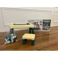 Children building blocks table with chair Beige საბავშვო მრავალფუნქციური კონსტრუქტორი მაგიდა სკამით