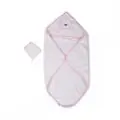 Cangaroo-ს ახალშობილის პირსახოცი Baby hooded towel Honey Boo 75*75cm Pink