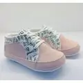 Papulin Baby Shoes 0-12 Months 4274 ჩვილის ფეხსაცმელი PINK/WHITE