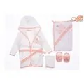 Premium Bath Set Little Princess ახალშობილის ხალათის ნაკრები MİNİWORLD 15997