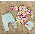 Spring Bunny MINT 3in1 ახალშობილის ტანსაცმლის ნაკრები MİNİWORLD 16139