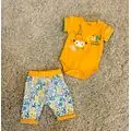 Fun in the Forest, Orange, 2in1 ახალშობილის ტანსაცმლის ნაკრები MİNİWORLD 16525, ზომა: 3-6 თვე