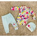 Spring Bunny MINT 3in1 ახალშობილის ტანსაცმლის ნაკრები MİNİWORLD 16139, ზომა: 6-9 თვე