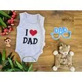 I Love Dad ჩვილის ბოდე BEBIO 3062 Grey