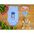 Mommy & Daddy & Baby ჩვილის ბოდე BEBIO 3051 Blue