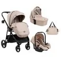 KikkaBoo Gianni Beige 4in1 საბავშვო ეტლის კომპლექტი