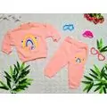 Happy Rainbow Set pink ჩვილის ტანსაცმლის ნაკრები FLAMİNDO 1043