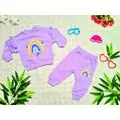Happy Rainbow Set purple საბავშვო ტანსაცმლის ნაკრები FLAMİNDO 1043
