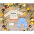 Baby Dinosaur 2in1 Set Blue Maibella 26-302 საბავშვო ტანსაცმლის ნაკრები