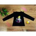 PRETTY GIRL WITH BICYCLE BLACK 523404 ALG გრძელ მკლავიანი მაისური