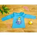PRETTY GIRL WITH BICYCLE BLUE 523404 ALG გრძელ მკლავიანი მაისური