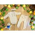 Princess Baby Set MURATBABY Beige 6882 საბავშვო ტანსაცმლის ნაკრები