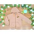 Fashion Street ALG 323149 საბავშვო ჰუდი ელვა შესაკრავით Beige