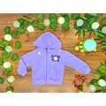 Flower Power ALG 623607 საბავშვო ჰუდი ელვა შესაკრავით Purple