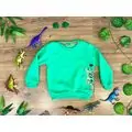DINOSAUR ALG 223596 საბავშვო გრძელ მკლავიანი მაისური TURQOISE