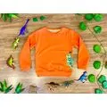 DINOSAUR ALG 223596 საბავშვო გრძელ მკლავიანი მაისური ORANGE
