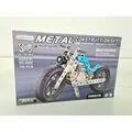 Metal Building Blocks Assembled Motorcycle Blue 6608 სათამაშო კონსტრუქტორი მოტოციკლეტი