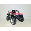 Kids Jeep Red -ელექტრო მანქანა ტყავის სავარძლით