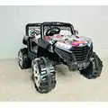 Kids Jeep White -ელექტრო მანქანა ტყავის სავარძლით