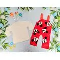 Mickey Mouse Overalls 2in1 Set MURATBABY 7076 კომბინიზონი Red