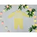 Baby Knitted Bodysuit Yellow Caramini 1123 ახალშობილის რომპერი
