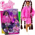 Barbie Extra Baby Pink in Nostalgic Dress MTL-HHN06 ბარბის თოჯინა მანქანით და ძაღლით