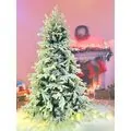 Snow-Covered Christmas Tree With Canadian and Scandinavian Branches დათოვლილი საახალწლო ნაძვის ხე კანადური და სკანდინავიური წიწვებით 210 სმ (OT2015)