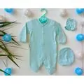 Newborn Baby 3in1 set ATES BABY ახალშობილის ტანსაცმლის კომპლექტი 3292 green