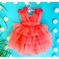 Baby Princes Dress Quality Kids - საბავშვო კაბა 1171 Orange