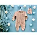 Caramell baby knitted romper საბავშვო რომპერი 8283 pink