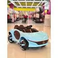 Mercedes-Benz Electric Car Blue - ელექტრო მანქანა ტყავის სავარძლით