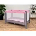 Cangaroo Folding cot Solo Pink საბავშვო ერთ დონიანი საწოლ-მანეჟი