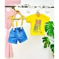 Save The Planet Short And Shirt Set კომბინიზონი