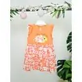 Cute Fish საბავშვო კაბა 16552  Miniworld Orange