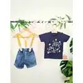 Short And Shirt Set Little Panda  კომბინიზონი