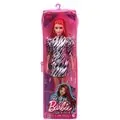 Barbie Fashionistas Doll With Red Hair And Striped Dress GRB56 ბარბის თოჯინა წითელი თმებით