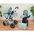 KikkaBoo Alba Mint 3in1 საბავშვო ეტლის კომპლექტი