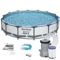 Bestway 56595 Steel Pro Max with Filter Pump-კარკასული აუზი კარტრიჯული ფილტრით